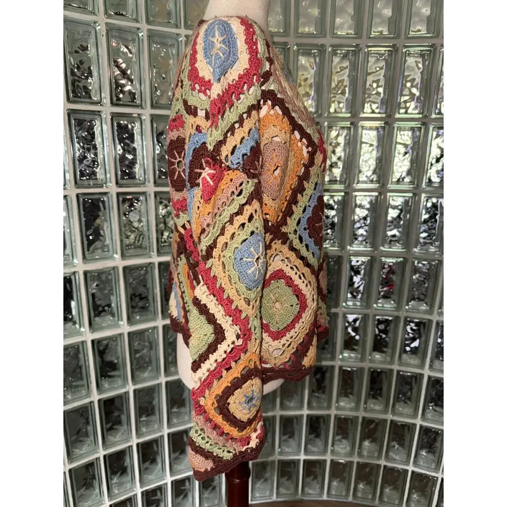 MY 90’s Vintage Colorful Crochet Sweater - OB